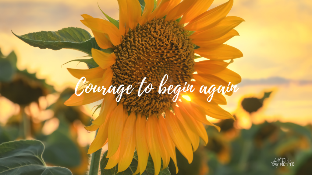 WORLD MENTAL HEALTH DAY: COURAGE TO BEGIN AGAIN